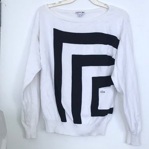 Lacoste geometric sweater